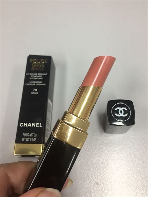 chanel rouge coco shine saga 79|Chanel Saga Rouge Coco Shine Hydrating Sheer Lipshine.